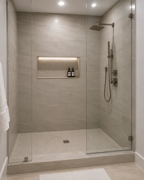 Detailed tile installation